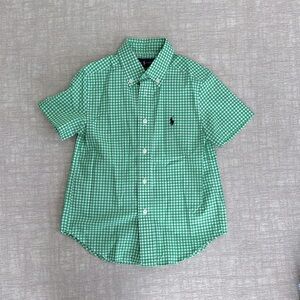 NWOT Ralph Lauren Short Sleeve Button Down, 4T